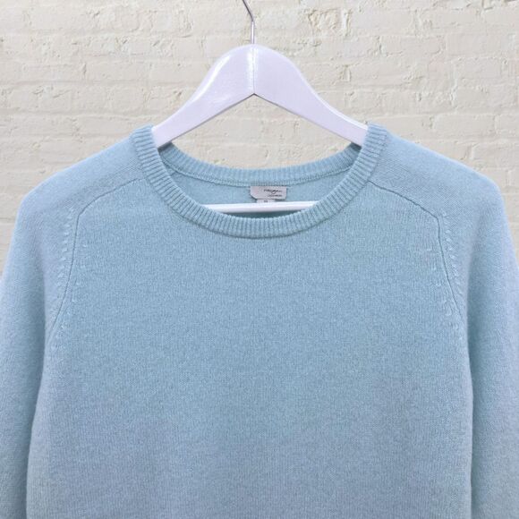 Halogen Cashmere Sweater Petite XS Blue Crew Neck Long Sleeve - Picture 5 of 15